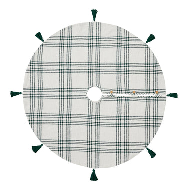 Pine Grove Plaid Christmas Tree Skirt 55 VHC Brands - The Fox Decor